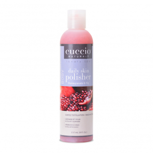 Exfoliant quotidien de la marque Cuccio a la grenades et figues pour les mains, pieds et corps formats 8oz (7285463351362) (7439050506306)