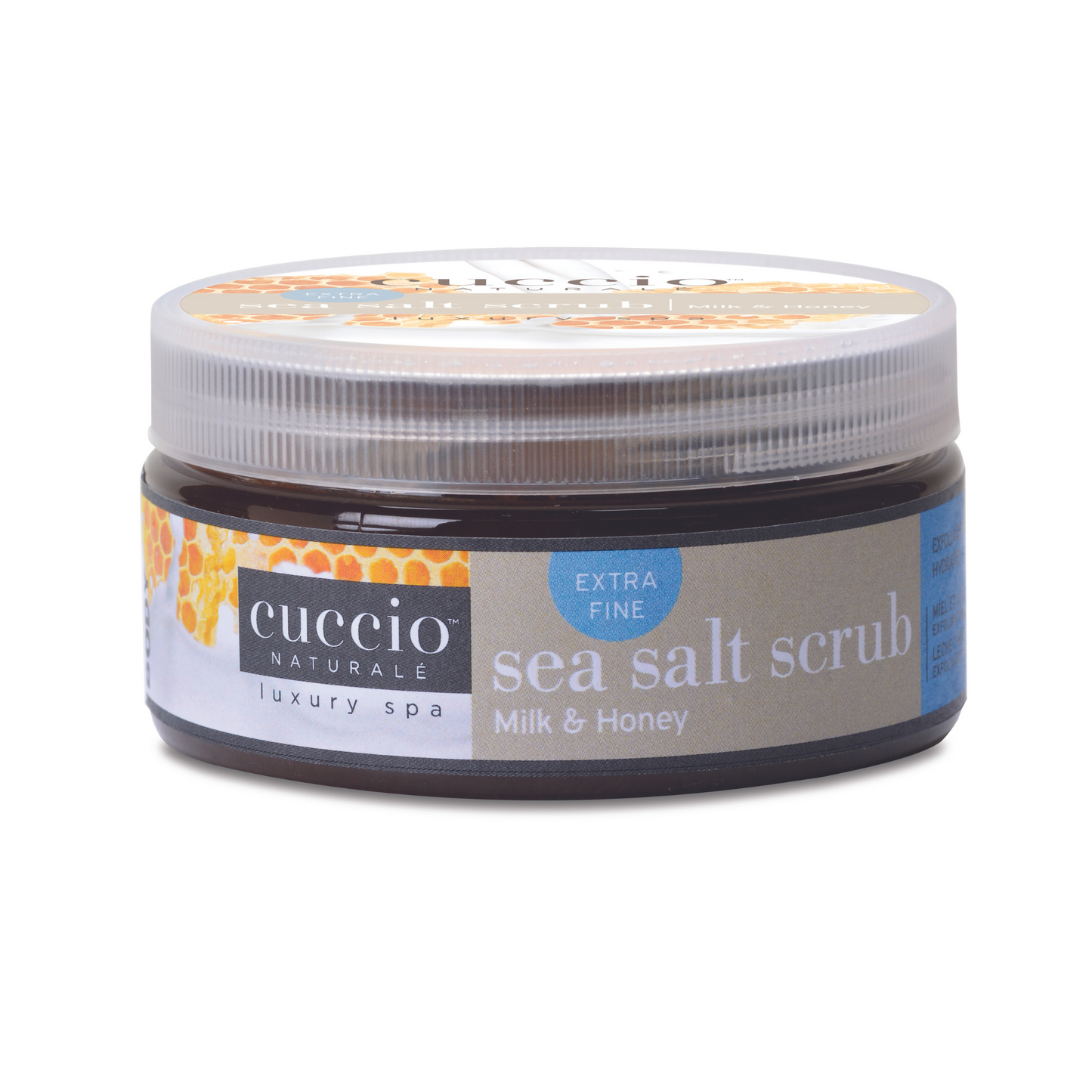 CUCCIO EXFOLIANT SEL MER FIN - MIEL ET LAIT 8OZ (7439021768770) (7439027044418)