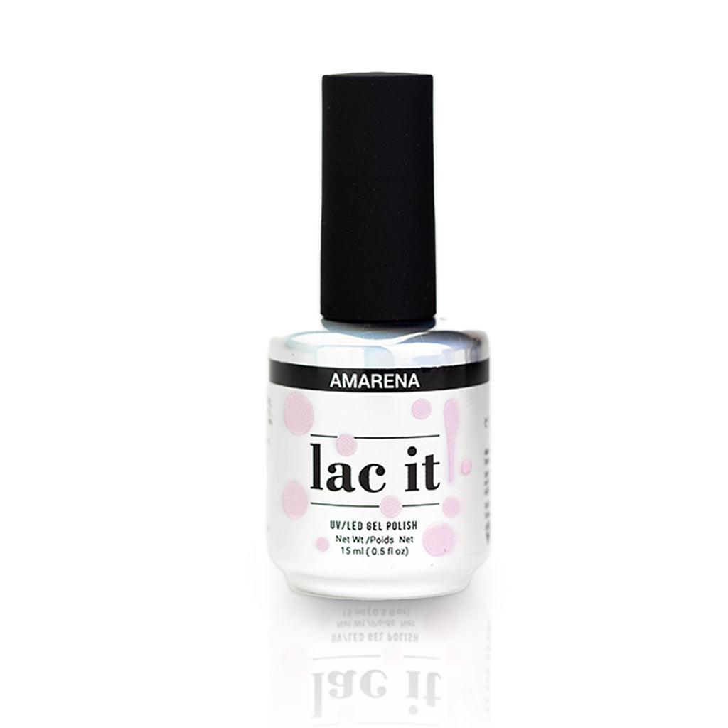Lac It en un vernis gel de la marque En Vogue couleur amarena un rose pâle (6557808492610)