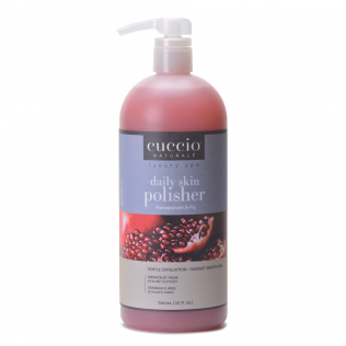 Exfoliant quotidien de la marque Cuccio a la grenades et figues pour les mains, pieds et corps formats 32oz. (7285463351362) (7439050506306)