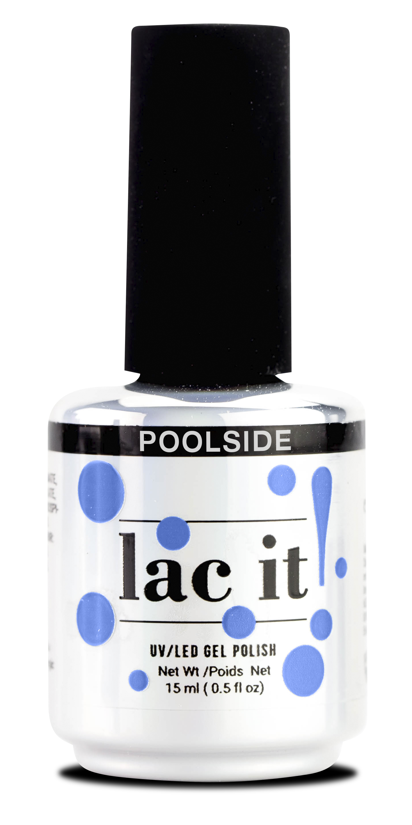 Lac It est un vernis gel de la marque En Vogue couleur poolside (bleu) (7072425050178)
