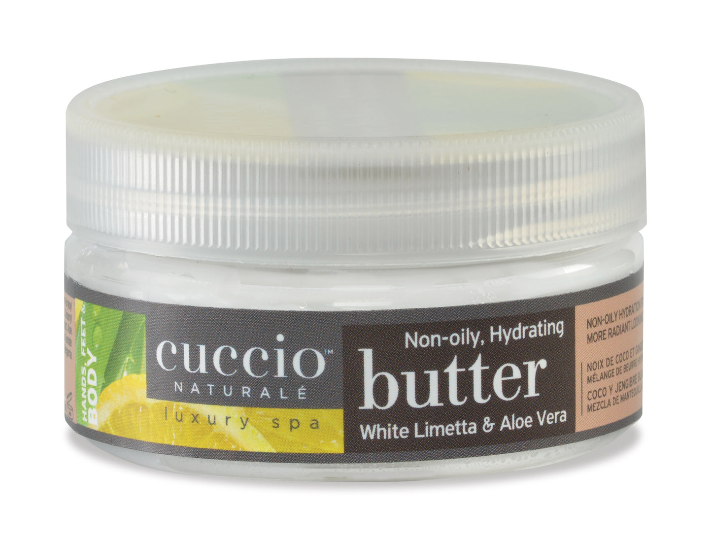 Beurre Limette Blanche et Aloe Vera de la marque Cuccio pour les mains, pieds et corps format 8oz. (7278377599042)