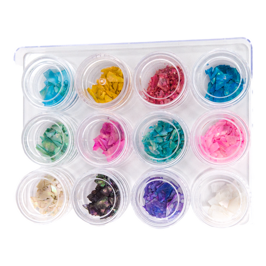 Morceaux de Coquillages Kit  de 12 Couleurs (3929045631046)