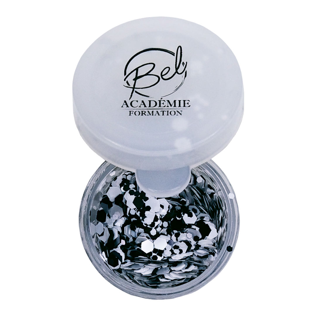 Glitter Snow Black&White (4343428808770)