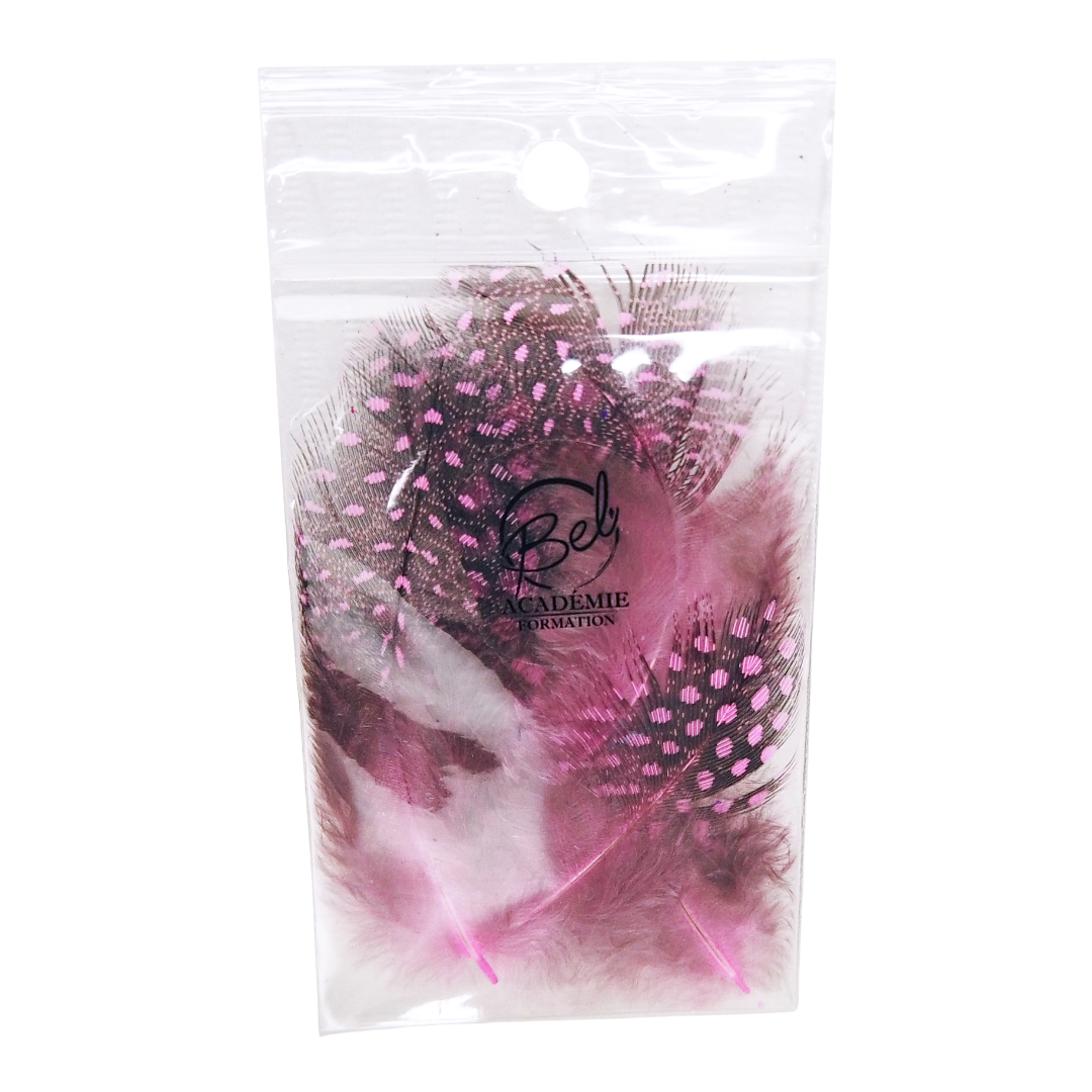 Plumes Colorés rose pale pour. nail art (4343433855042)