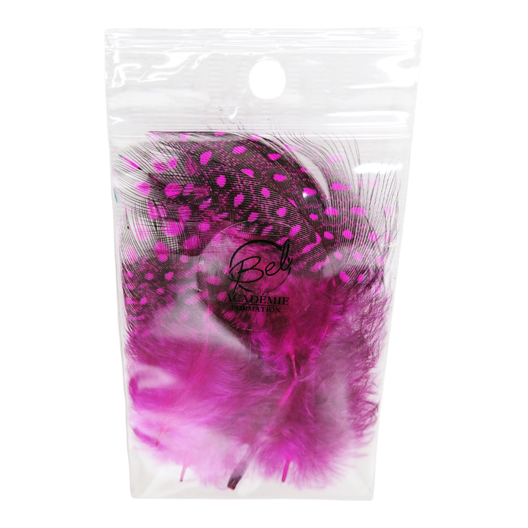 Plumes Colorés rose pour nail art (4343433855042)