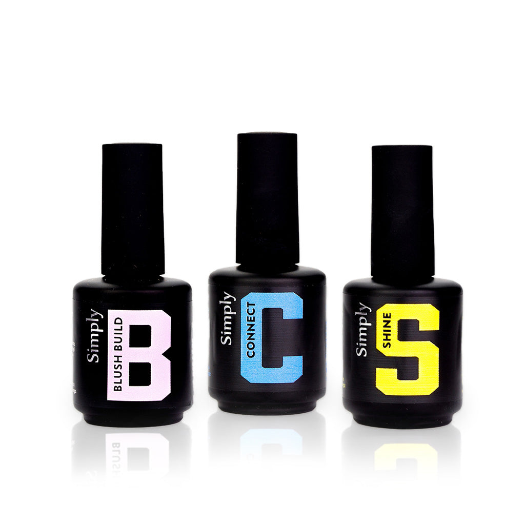 Connect Build Shine - CBS de la marque En Vogue et un gel en bouteille blush, un top coat et Connect (3972760502342)