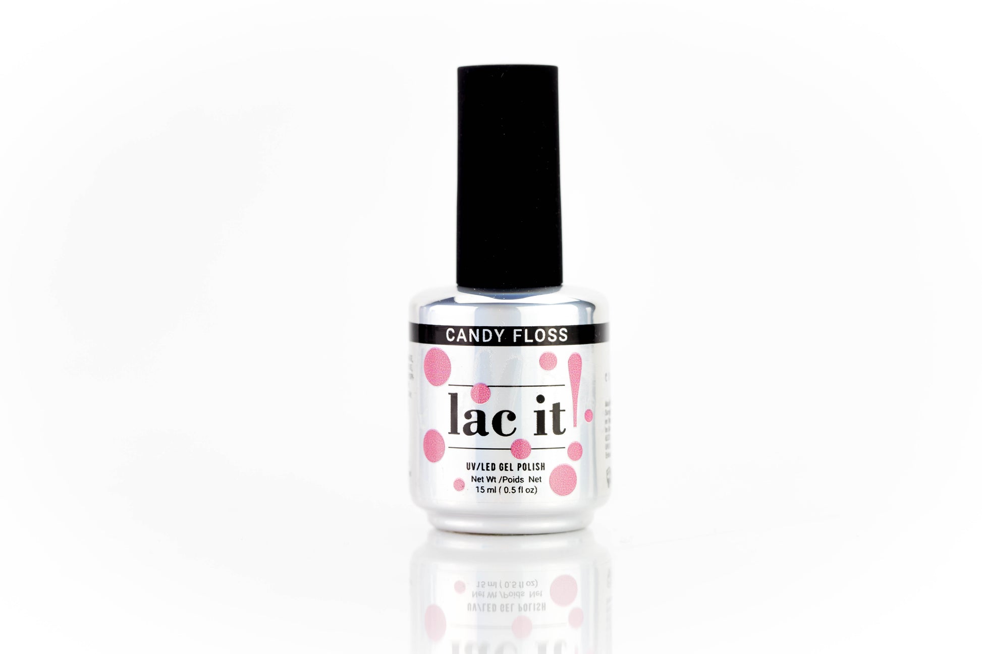 Lac It est un vernis gel de la marque En Vogue couleur Candy Floss (rose)