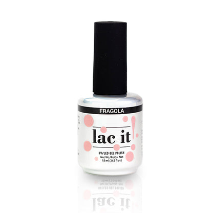 Lac It est un vernis gel de la marque En Vogue couleur Fragola (rose)